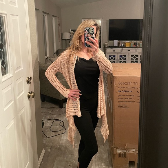 O’Neill Open Crochet Knit Cardigan - Picture 8 of 13